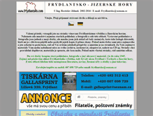 Tablet Screenshot of frydlantsko.com